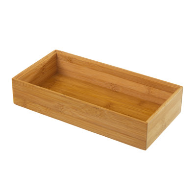 Marilee Bamboo Rectangle Utensil Crock
