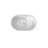 43" Premium Acrylic Free Standing Bath Tubs Modern Soaker Tub With Seat In White