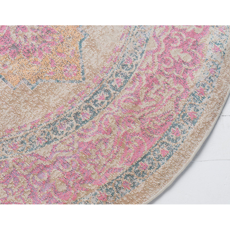 Sepe Oriental Indoor Rug, Round 8'