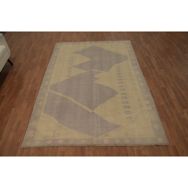 Tapis tissé à la main pastel 6 x 9