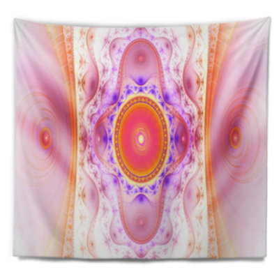 Tapisserie style fractal rose abstract cabalistic