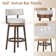 Swivel Bar & Counter Stool with Nailhead Trim (Set of 2)