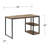 Birkner Solid Wood Iron Writing Desk