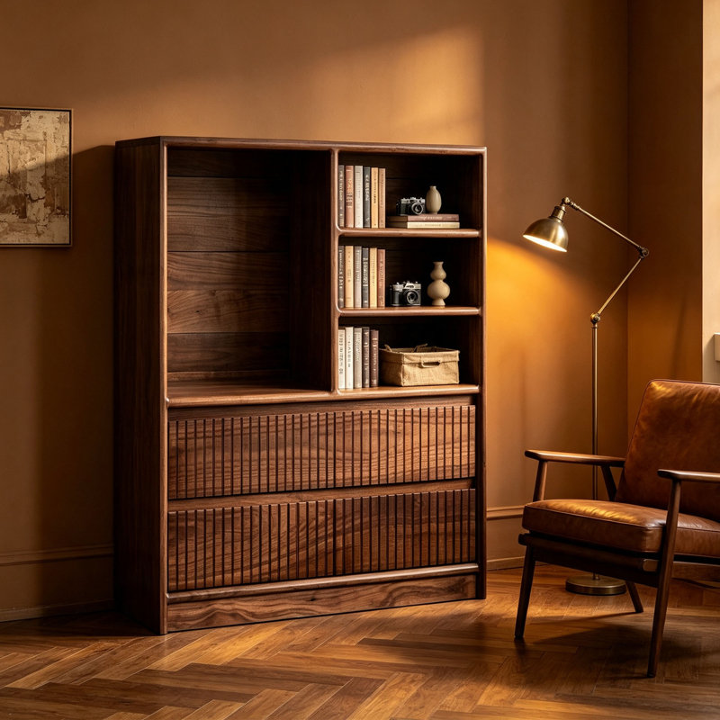 European style simple low bookcase