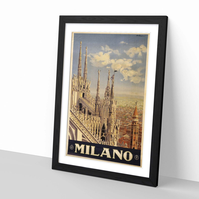 Single Picture Frame Print, Black