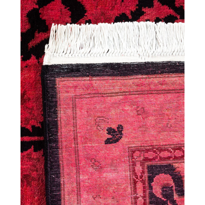Holsworth One-of-a-Kind 2' 7" X 12' 1" New Age Runner Wool Area Rug Red