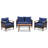 4-Piece Patio Seating Set With Wood Table-922795620