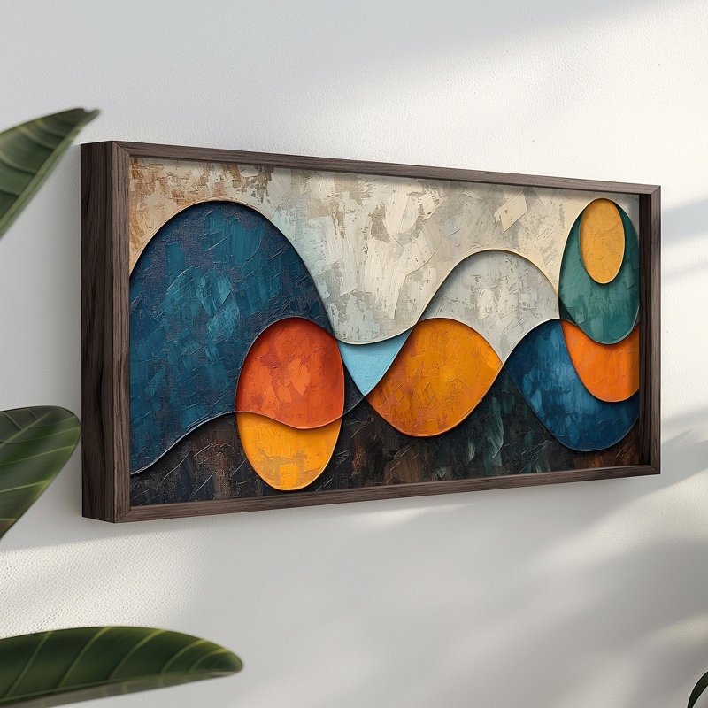 Elegant Decorative Framed MDF Painting, 47.2 x 15.7 x 0.1 inches | 100% MDF with 3 mm Thickness, 100% Spruce Frame | UV Printed Artwork, Perfect for Living Room, Bedroom, or Office Decor, Stylish and Durable