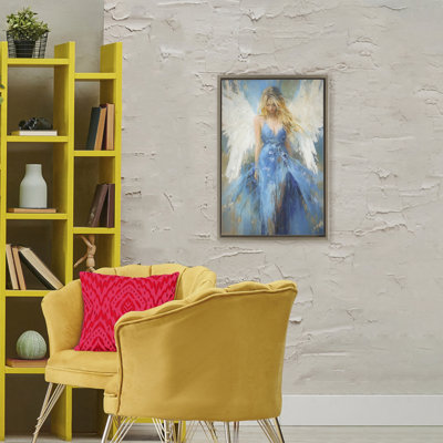 Cadre flottant Blue Flame of Hope, design par Tina LeCour