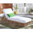 Tan Frame/White Cushion