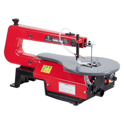 16‑Inch Variable Speed Scroll Saw, Extra‑Large Tilting Work Table without LED Light, Precision Electric Saw for Woodworking Projects