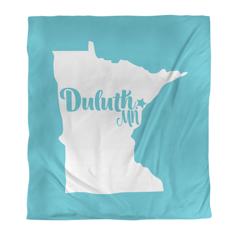 Ensemble de housse de couette duluth, Housse de couette pour grand lit, Bleu sarcelle, Microfibre