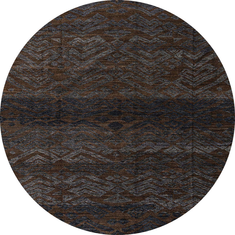 Abstract Indoor Rug, Round 7'