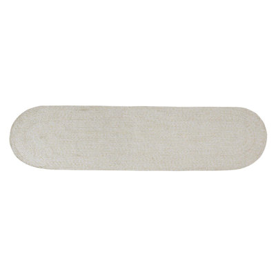 Etherton Farmhouse Hand Braided Cotton Yellow / Ivory Area Rug