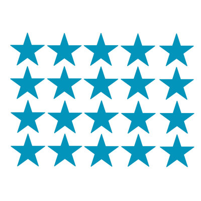 Décalcomanie murale étoiles americana