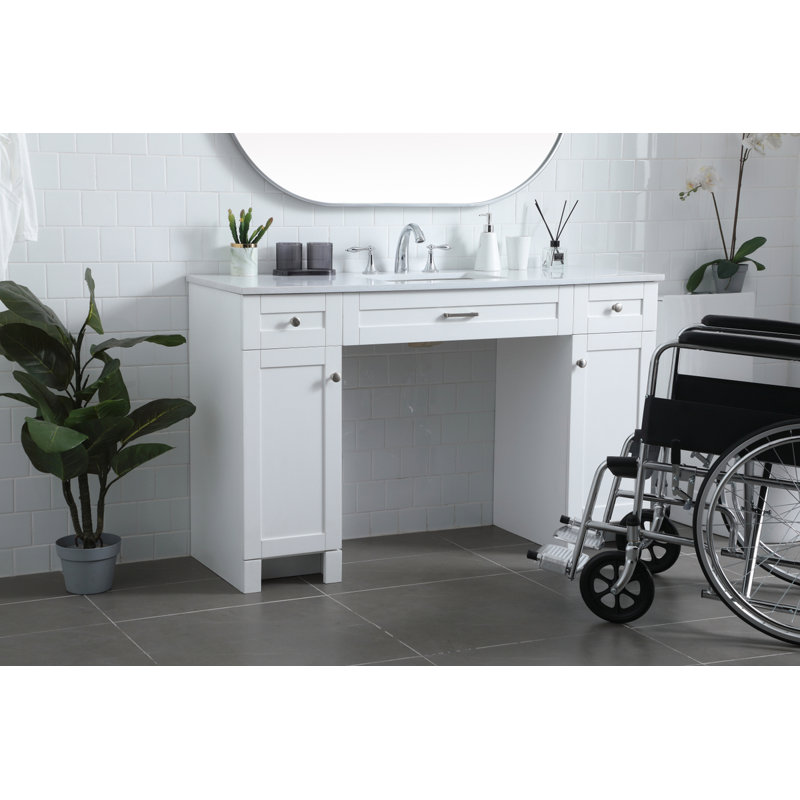 Ensemble de meuble-lavabo simple 54 po Cooper, Blanc