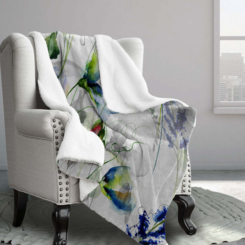 Sweet Flowers Polyester Comforter, Daybed Comforter