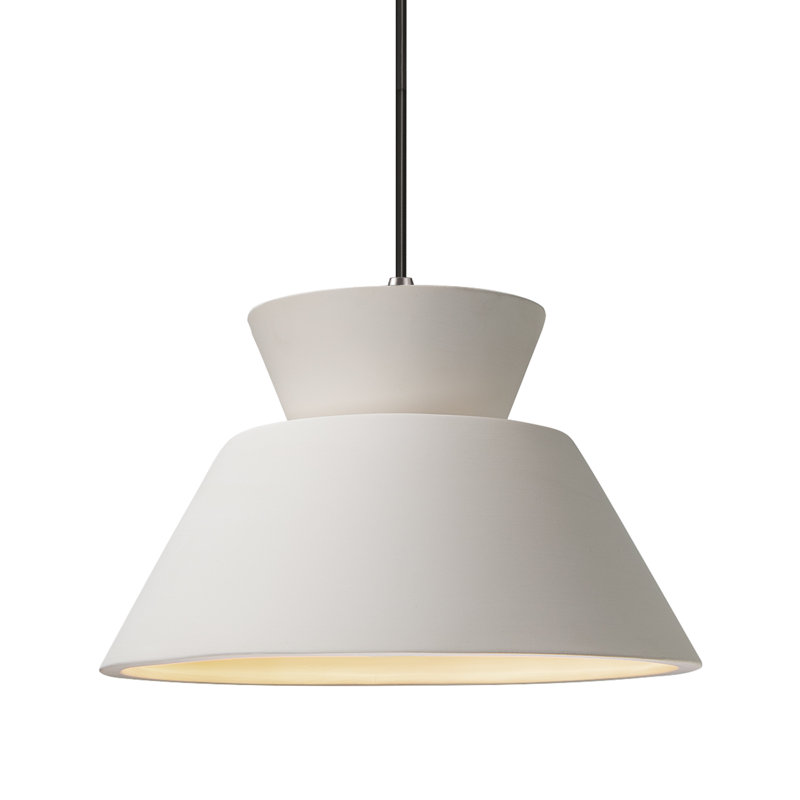 Luminaire suspendu géométrique à 1 lumière Logan, DEL (intégrée)