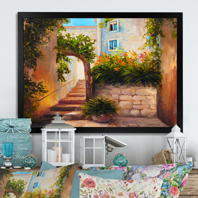 " Colorful Flowers In Mediterranean House IV "