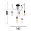 Almaden 5 - Light Black Bulb Pendant