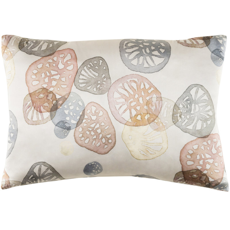 Housse de coussin en soie Natural Affinity, Rosé, Duvet / plume