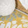 Zinnia Modern Floral Textured Weave Yellow/Cream Indoor/Outdoor Rug