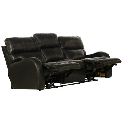 Gunnell 83" Top Grain Italian Leather Match Power Reclining Sofa with Adjustable Headrest