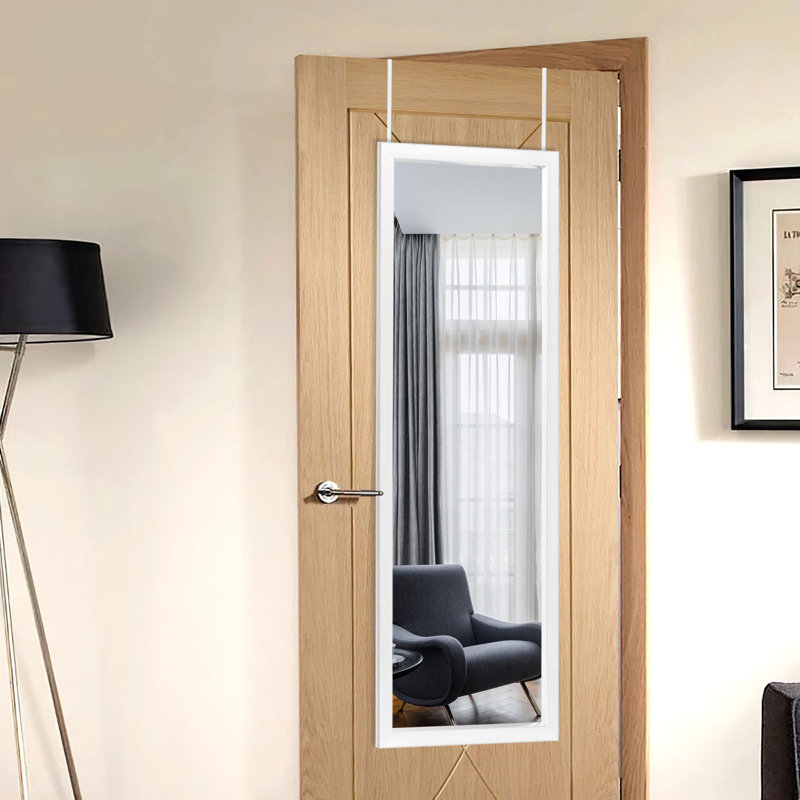 Miroir pleine grandeur Ananias, 55,12 po x 15,75 po, Blanc