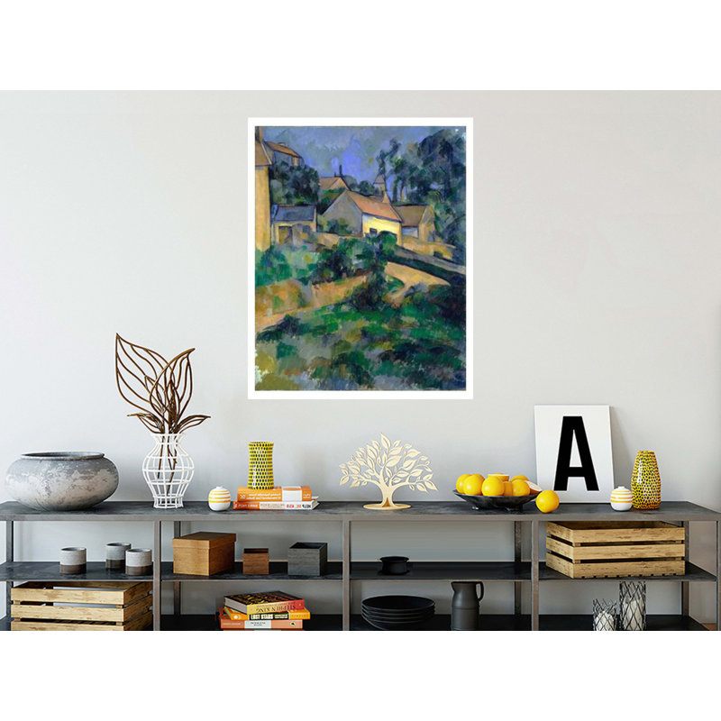 La Route tournante à Montgeroult, Paul Cézanne, estampe numérique, H 40 po x l 32 po