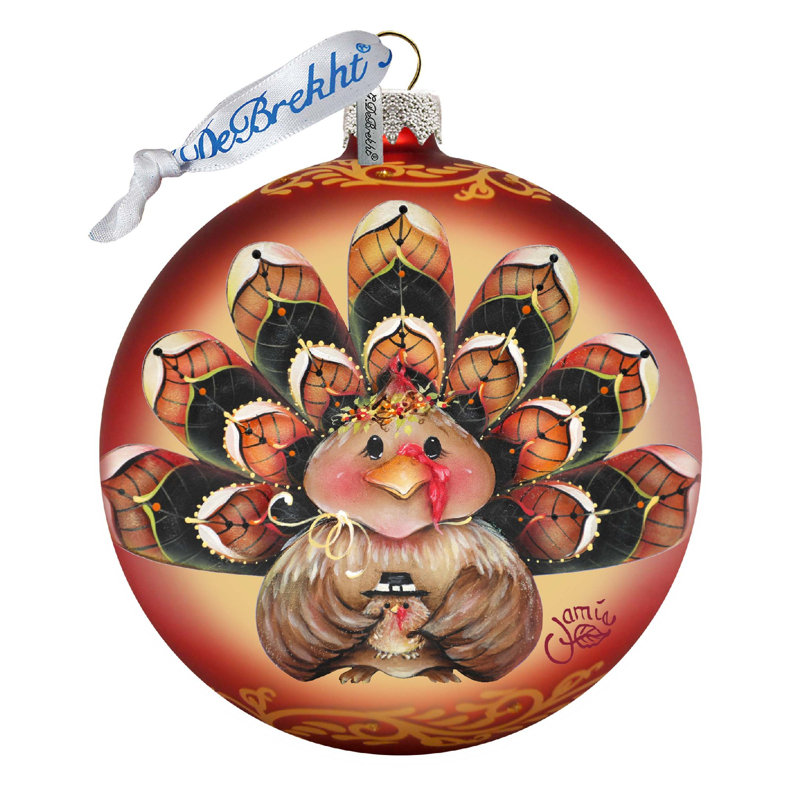 Ornement boule de dinde Holiday Splendor Be Thankful