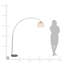 Alejandro 195cm Black Arched Floor Lamp