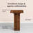 Safira Solid Wood Rectangular Top End Table