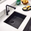 Évier de cuisine encastré en composite de granite Midnite 24 po Houzer - G-300U Midnite