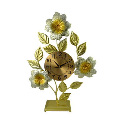 Tabletop Clock in Gold