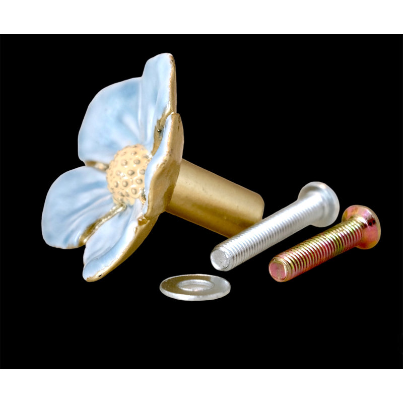 Blue Primrose Flower Knob