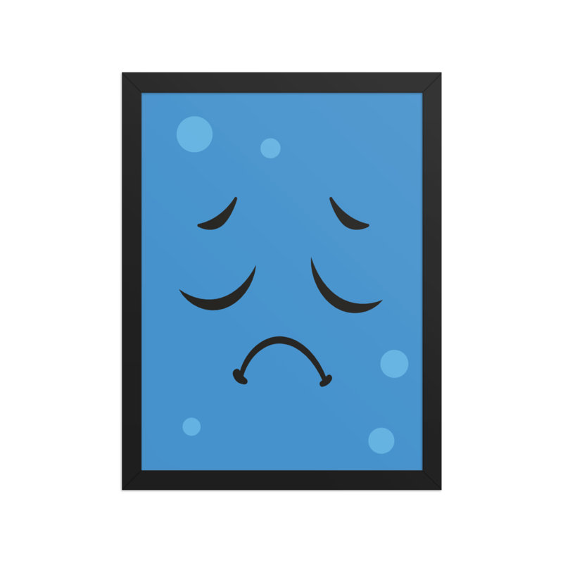 Triste | Affiche encadrée
