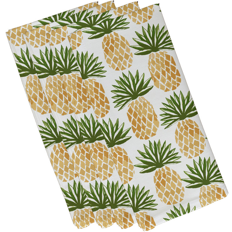 Ensemble de serviettes 4 pièces Noran, Vert foncé