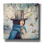 «La Dame avec le chapeau mangeoire d'oiseaux» par Paula Belle Flores, estampe numérique sur toile-1577416851