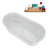 59" Streamline Soaking Freestanding Tub and Tray With Internal Drain-102144227