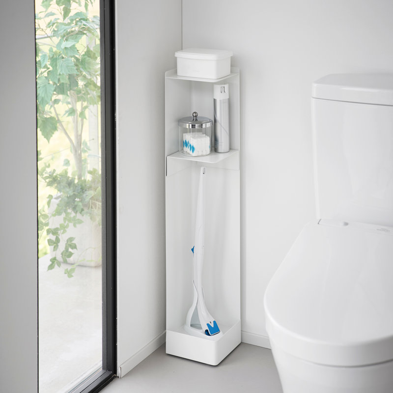 Rangement pour salle de bain Yamazaki, Blanc / Blanc
