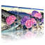 Mont japonais, mont Fuji et fleurs d'hortensia, reproduction d'art sur toile, ensemble traditionnel de style ukiyô-e (ensemble de 3)-1149654620