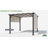 Pergolas d'extérieur 10 pi L 10 pi. Pergola en métal avec auvent