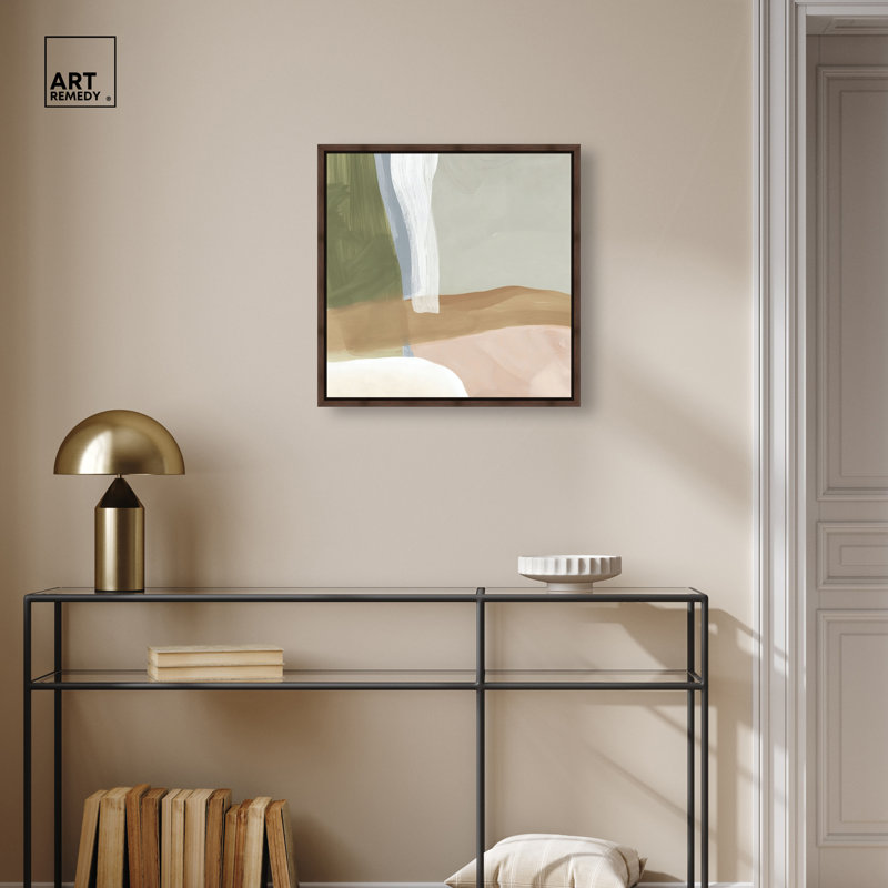 "Minéral Melodic III", impression sur toile encadrée par Art Remedy, cadre en noyer, 20 x 20, 21"H x 21"W, Walnut Frame