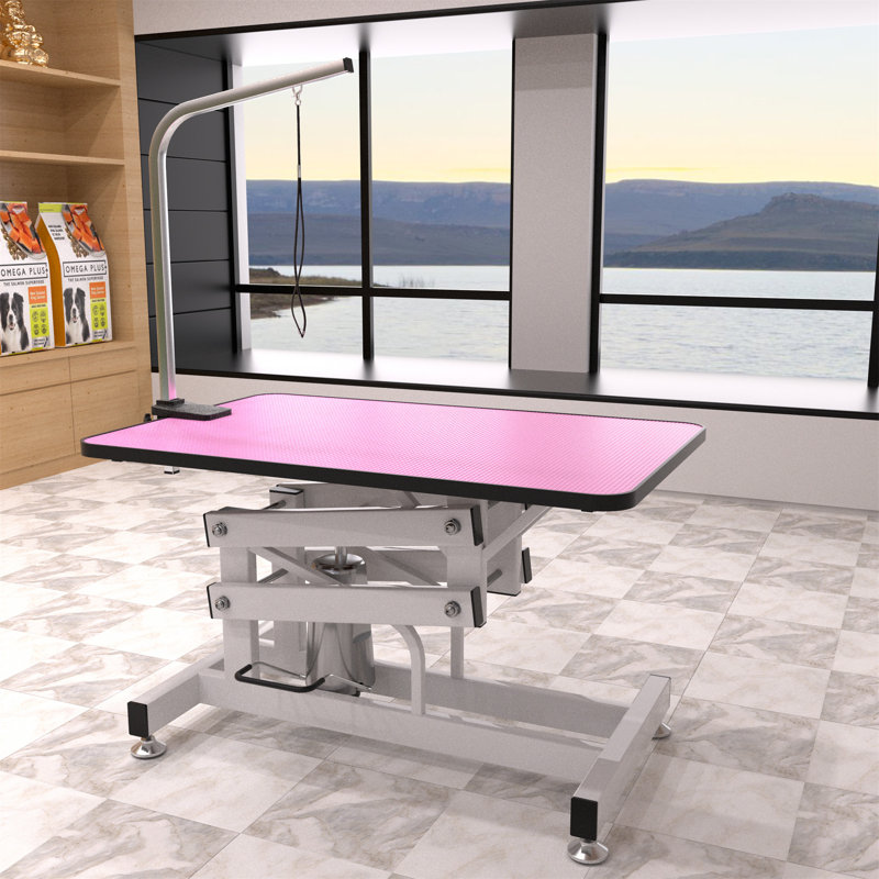 42,5 pouces de hauteur pour table d'hévéa, Rose