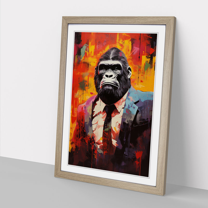 Gorilla Dadaism - Framed Print