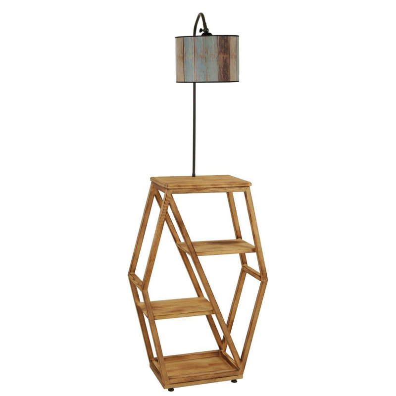 Lampe sur pied Luro Elegant Hauteur totale: 65 pouces | Douille E27 (60 W maximum) | Peinture électrostatique durable, parfaite pour le salon et le coin lecture