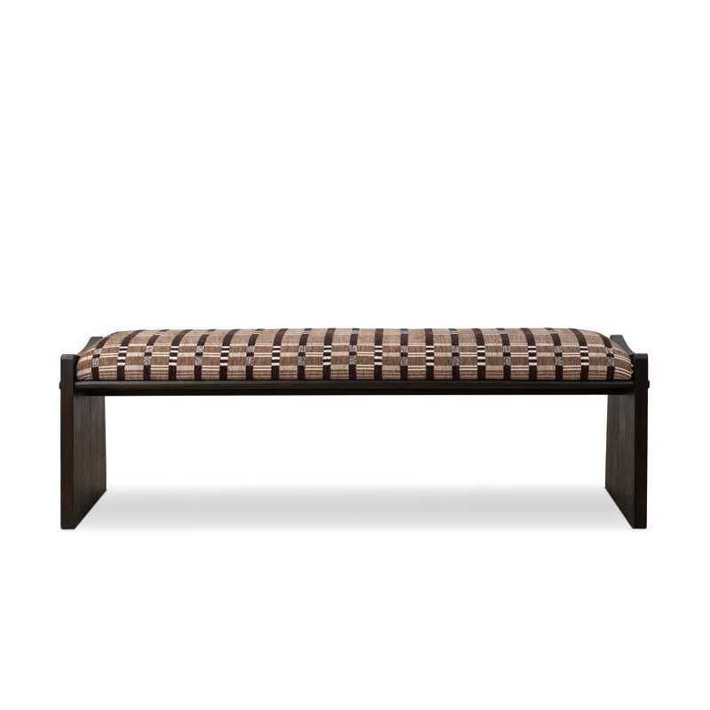 Eros Accent Bench-Conroe Drift, Sandhill Cocoa