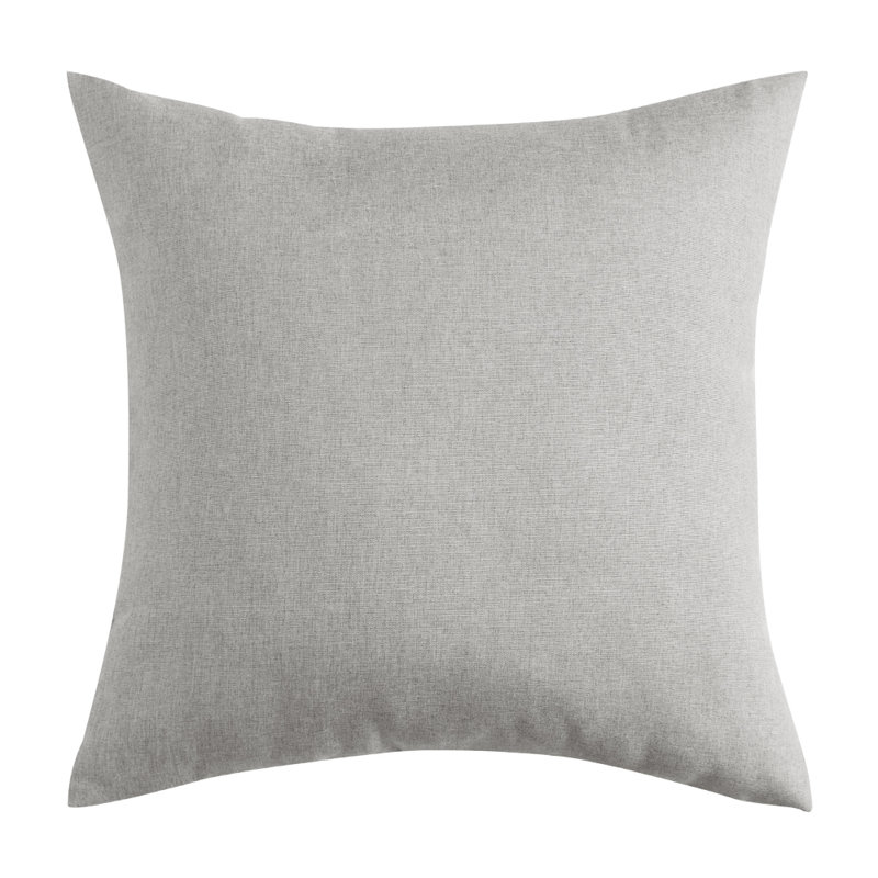 Shag Outdoor Reversible Throw Pillow, Gray