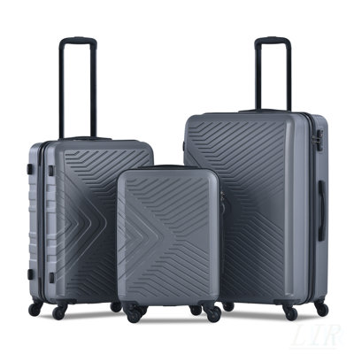 Durable 3-Piece Luggage Set with Spinner Wheels, TSA Lock, and ABS Hard Shell for Secure and Stylish Travel
