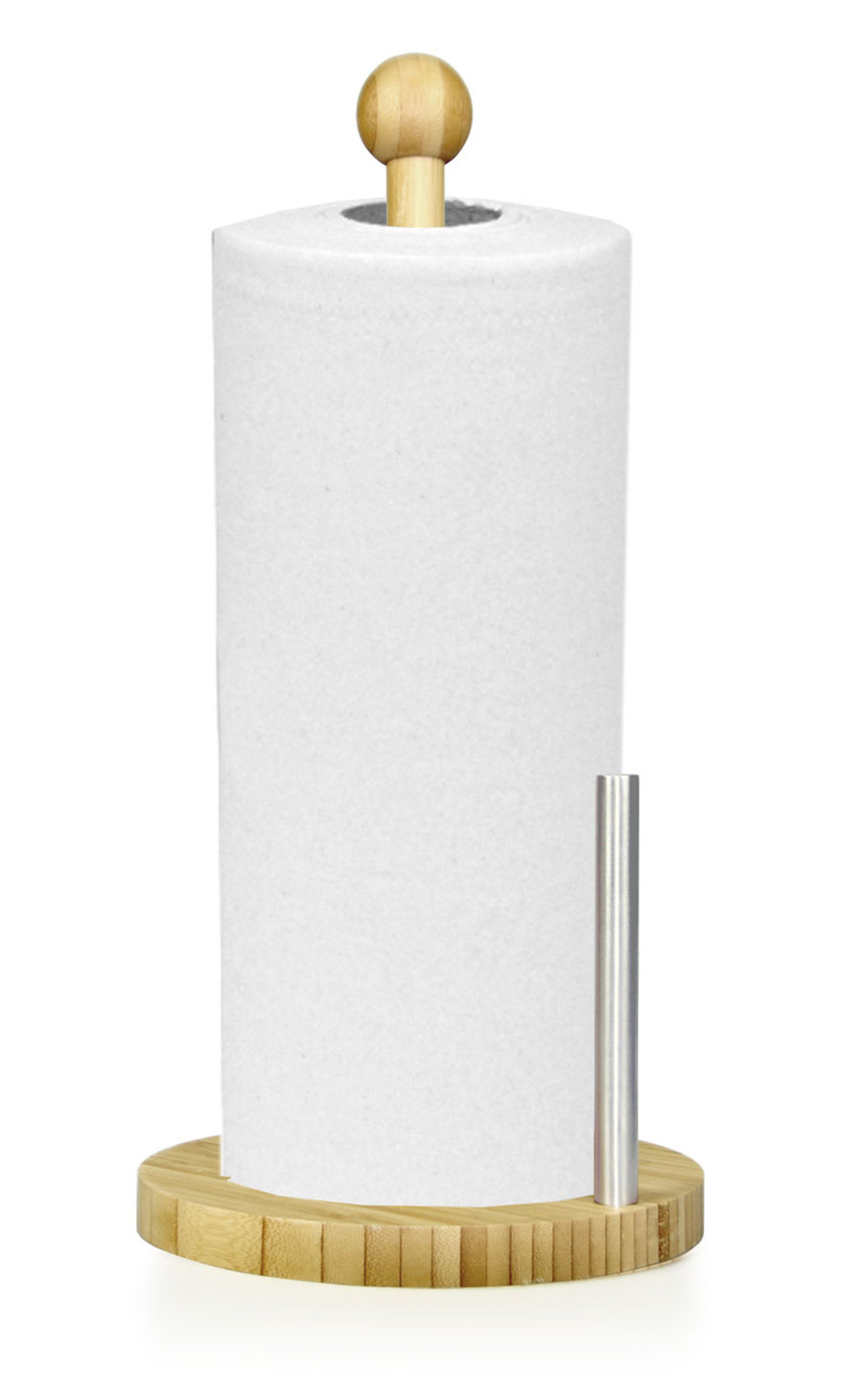 Bamboo Freestanding Paper Towel Holder